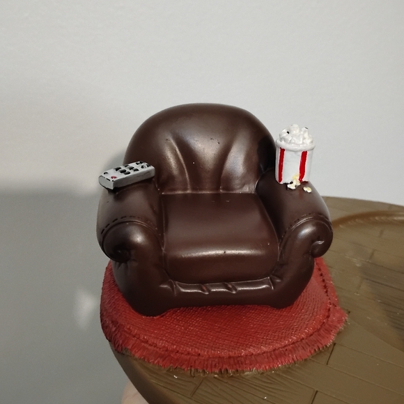 Vintage Yankee Candle Man Cave Tv Arm Chair Jar Holder - Picture 6 of 11